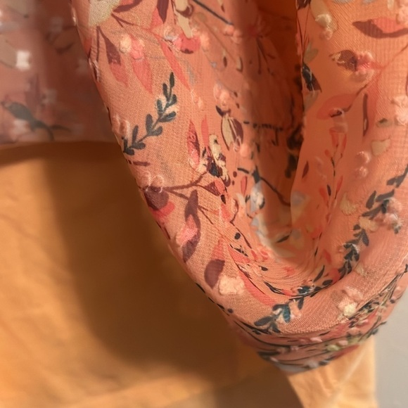 👚Lauren Conrad blouse size M boho Romantic Flowy Sheer - Picture 8 of 10